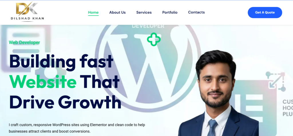 WordPress website project by DilshadWeb